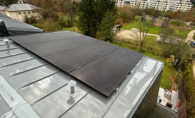 Panneaux photovoltaïques à Bertange, Luxembourg, ENR LUX