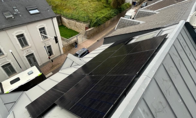 Panneaux photovoltaïques à Differdange , Luxembourg, ENR LUX