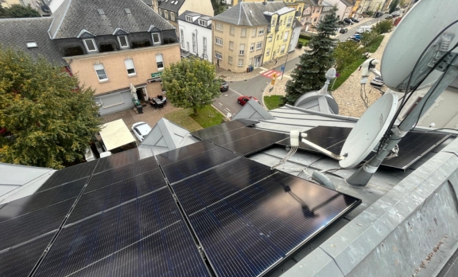 Panneaux photovoltaïques à Differdange , Luxembourg, ENR LUX