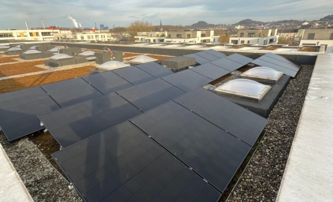 Installation de panneaux solaires à Differdange, Luxembourg, ENR LUX