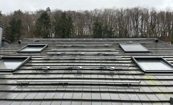 Installation de panneaux solaires à Larochette, Luxembourg, ENR LUX