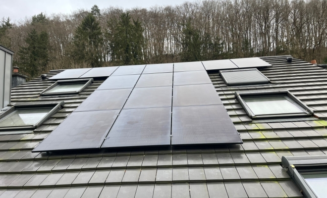 Installation de panneaux solaires à Larochette, Luxembourg, ENR LUX